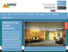 Tablet Screenshot of liveatsummitapartments.com